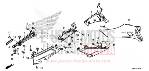 COUVERCLE LATERAL GL1800L de 2020